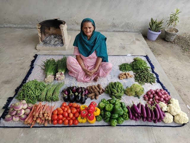 MIX VEGETABLE RECIPE BY MY GRANNY | MIX VEG SABJI | VILLAGE FOOD | VEG RECIPES | VILLAGE COOKING