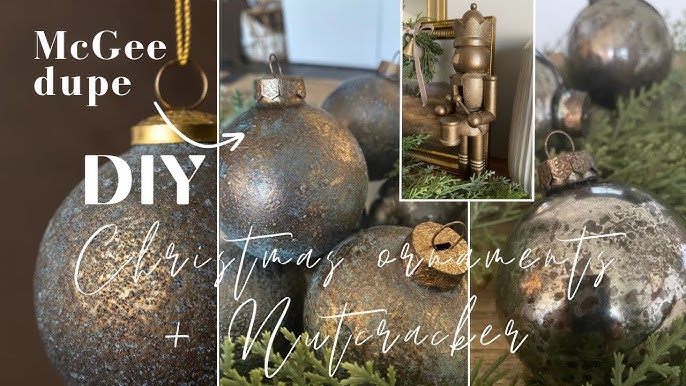 How To Make Easy Faux DIY Mercury Glass Christmas Ornaments - Making  Manzanita