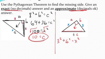 Using Pythagorean Theorem to Find the Missing Side of a Right Triangle
