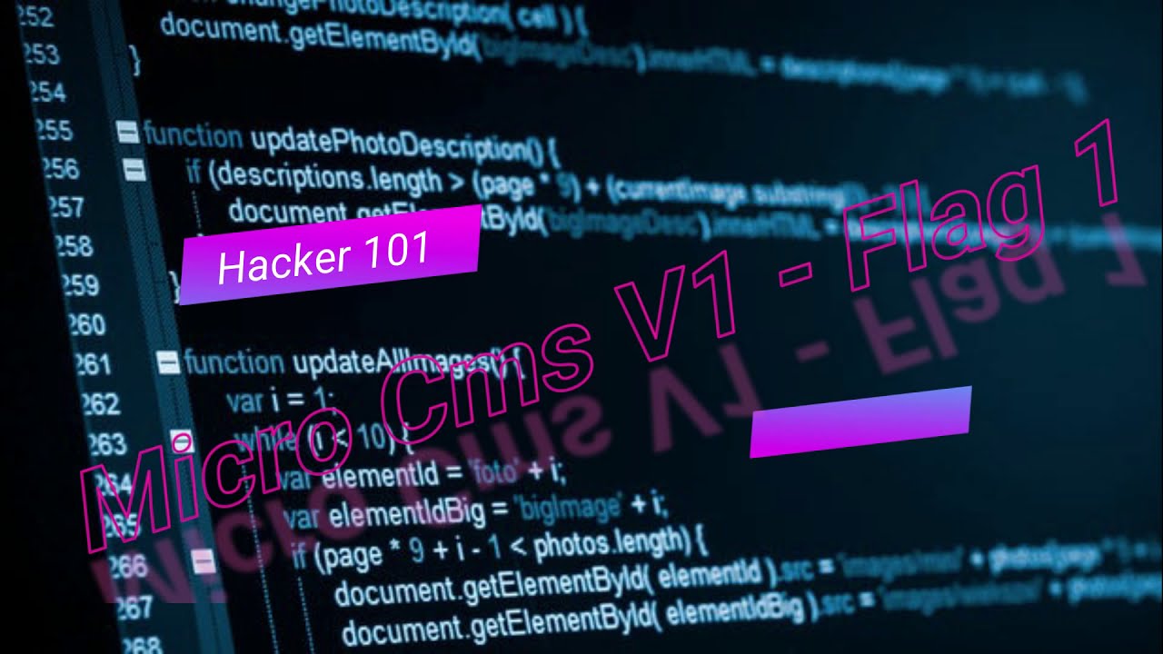 Hacker 101 Ctf Walkthrough Micro Cms V1 Flag 1 Youtube