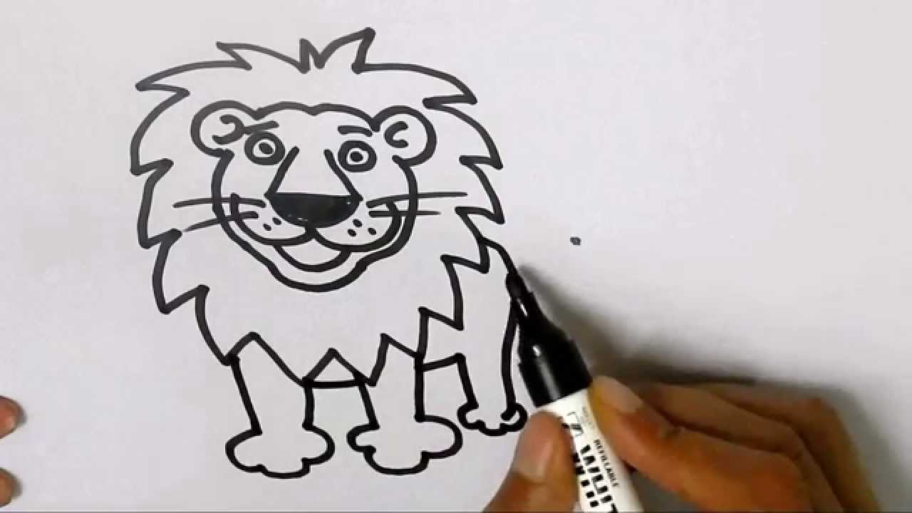 How to draw a cartoon lion. advanced drawing lesson for cartoonists ...