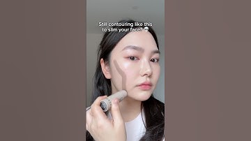 Face slimming contour hack #makeup #makeuptips #makeuphacks #contour #contouring  #makeuptutorial
