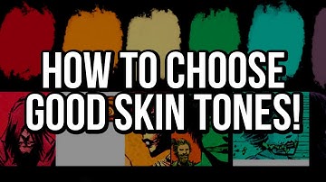 How to choose good skin tones! A Photoshop comic book coloring tutorial