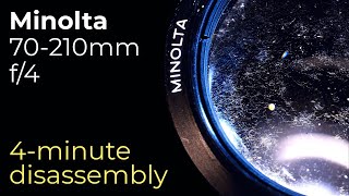 Minolta 70-210 f/4 : Full disassembly