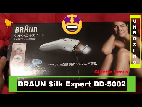 Unboxing Máy Triệt Lông BRAUN SILK EXPERT BD-5002 (Gillette Venus)| UNBOXING