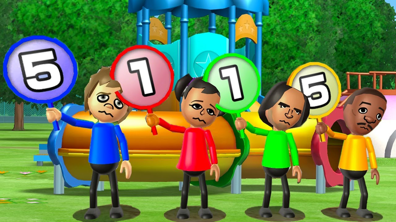 Wii Party MiniGames - Player Vs Miyu Vs Tatsuaki Vs James (4 Players On Beginner Difficulty)