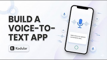 Make a speech to text app on Kodular.