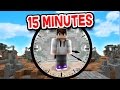 15 MINUTE CHALLENGE! (Minecraft Skywars)