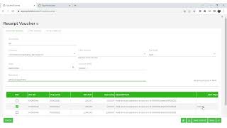 Create a new customer receipt / other receipt / vendor refund receipt in Opulent Business
