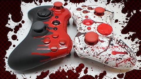 Blood Shot & Murder1 Xpert Airbrushed Custom Xbox Controllers by ProModz.com