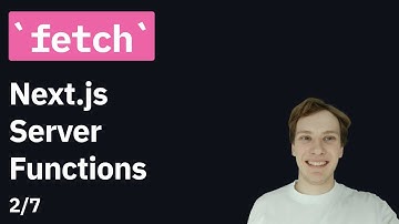 fetch | Next.js 13 server components functions (2/7)