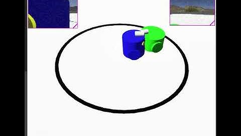 Sumobots Webots simulation - Cylindrical_Tall (1st stg) VS Cylindrical_Short (3rd stg) shape