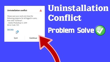 Uninstallation Conflict Adobe | Uninstall Adobe Software Error Code | Uninstallation Conflict Fix