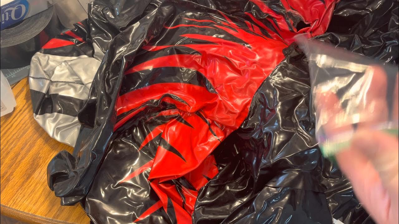 Demo of how to fix a tear along a seam of an inflatable pvc toy YouTube