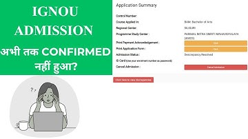 IGNOU Admission Not Confirmed? | IGNOU Admission Discrepancy Resolved.