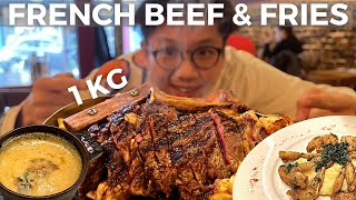 HIDDEN RESTAURANT for Steak & Fries in PARIS! Tour of SACREE COEUR!