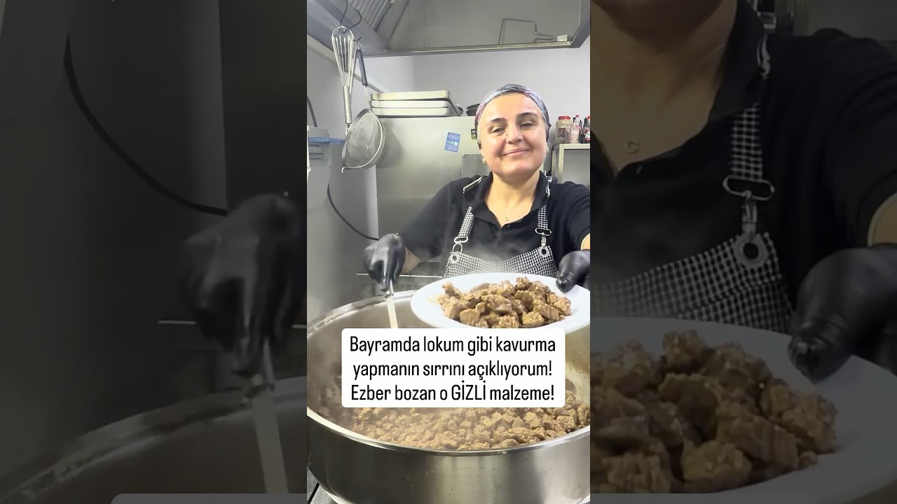 Bayramda lokum gibi kavurma yapmanın sırrını açıklıyorum!      Ezber bozan o GİZLİ malzeme!