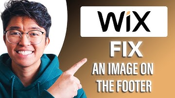 How to Fix an Image on the Footer in Wix (SIMPLE & Easy Guide!)