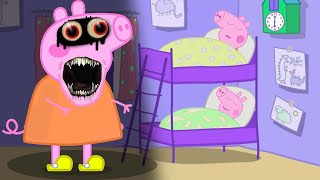 Mummy Pig is a Zombie, horror in Peppa Pig's bedroom ?? | Peppa Pig Funny Animation