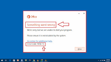 How to Fix Something Went Wrong Error 1055-13 in Ms Office 2013
