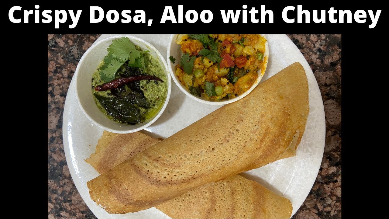 Lockdown Crispy Dosa Recipe || Coconut Chutney and Masala Aloo || Easy Instructions | ManJeet Kitchen