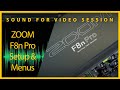 Sound for Video Session: ZOOM F8n Pro Setup & Menus, Q&A