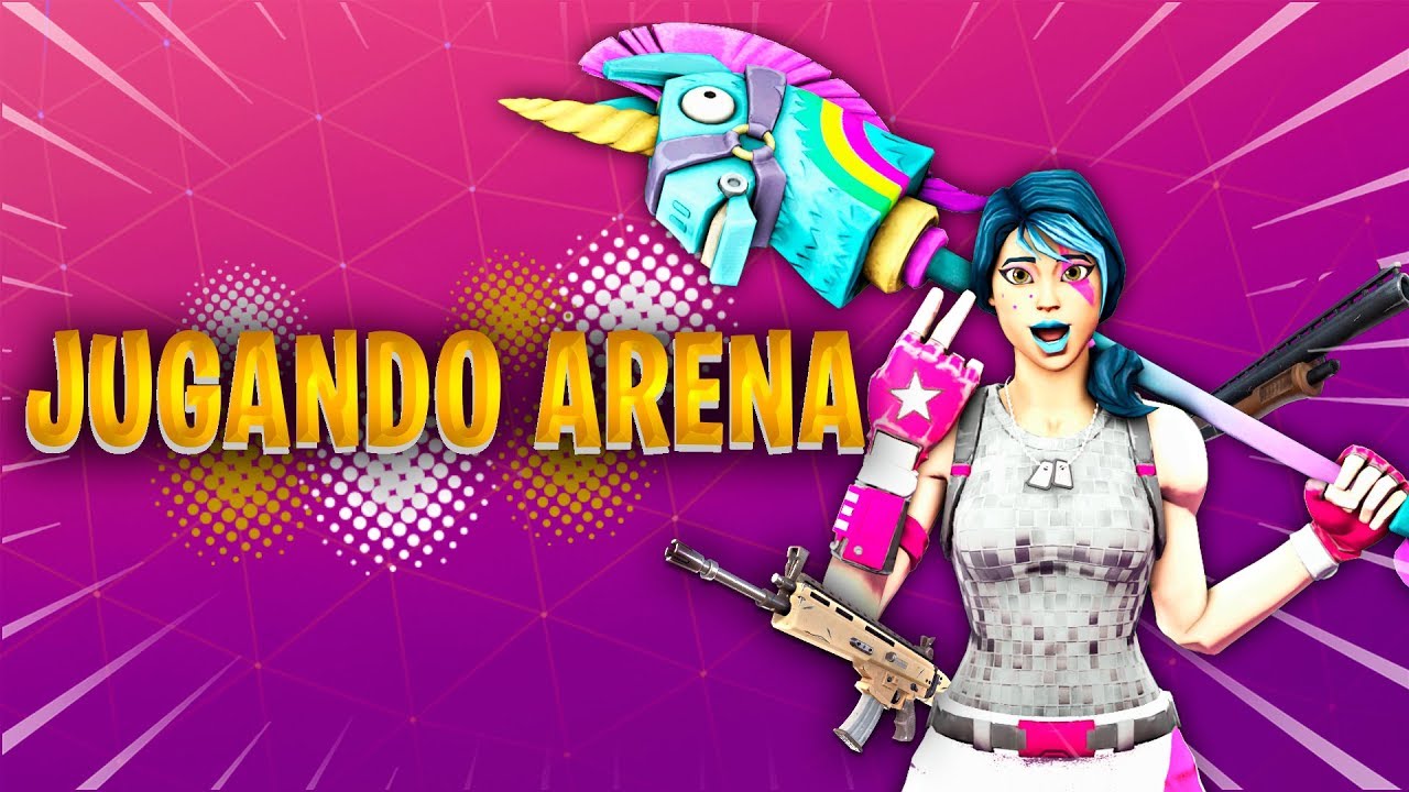 Jugando arena trios en directo