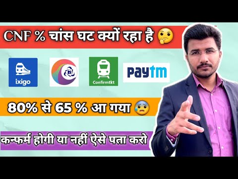 Ticket confirmation % chance kam kyu ho jata hai | Why Railway ...