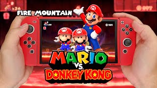 Fire Mountain | Mario vs Donkey Kong - Gameplay Nintendo Switch Oled - W3