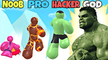 NOOB vs PRO vs HACKER vs GOD in Blob Race 3D