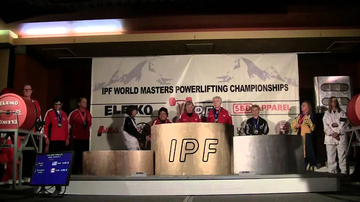 Gail Moore at the 2015 IPF Masters World Champions...