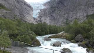 4K Norway – Stream & Briksdal Glacier (Briksdalsbreen) - Nordfjord Stryn