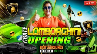 LAMBORGINI CRATE OPENING | BGMI DRACO GAMES   LIVE