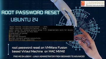 root password reset on virtual machine running on VMWare fusion on MAC M1/2 chip