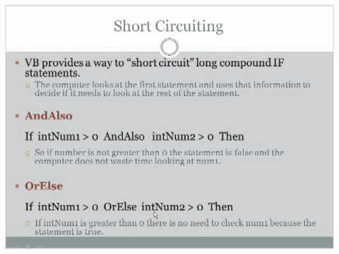 Advanced Use of If Statements in Visual Basic