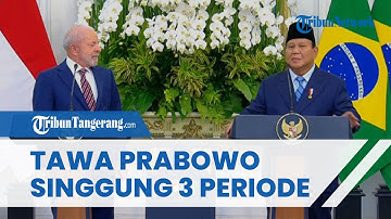 TAWA Prabowo Kagumi Presiden Brasil yang Sudah 3 Periode Menjabat: Kalau Kita Enggak Boleh Hahaha!