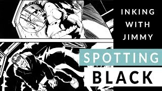 COMIC BOOK INKING - Spotting black