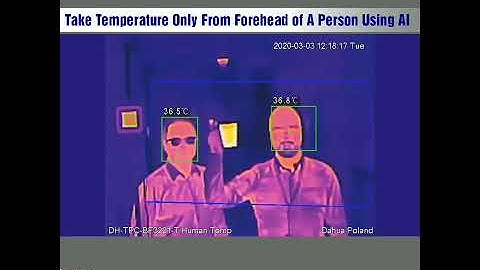 Dahua Thermal Camera with BlackBody شرح لكاميرات داهوا لقياس درجة حرارة الجسم