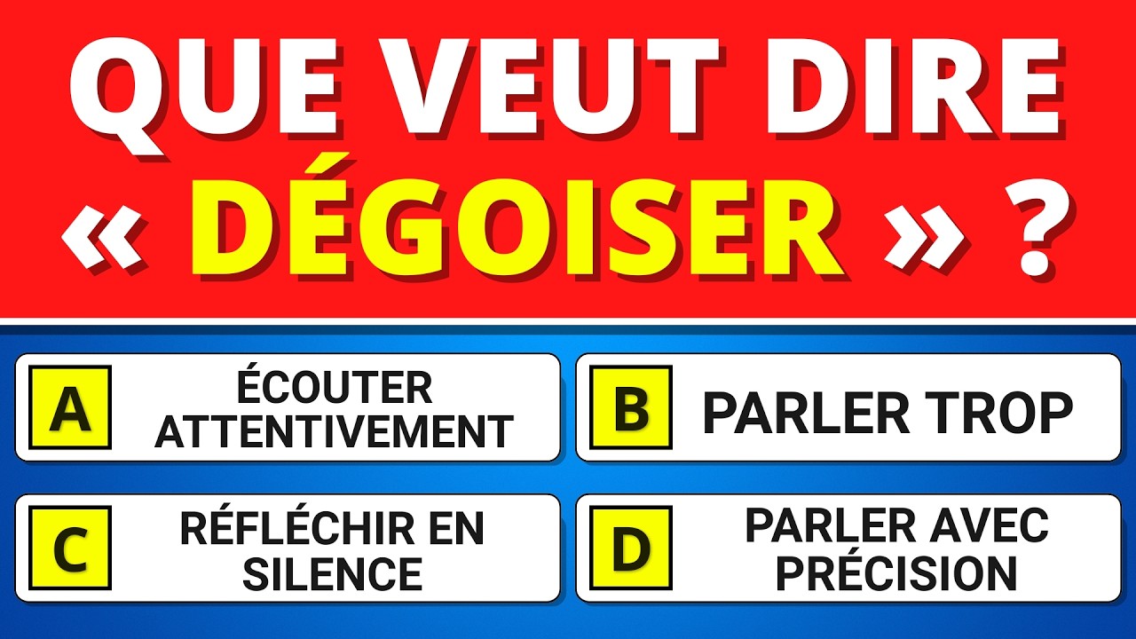 Peux-tu Deviner la Signification de ces 40 Mots Français Difficiles ? 🤔 ...