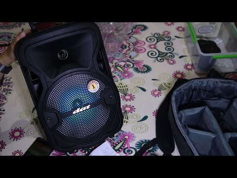 Unbox&Tes Speaker Wireless Portabel DAT DT-820QD 8 Inc