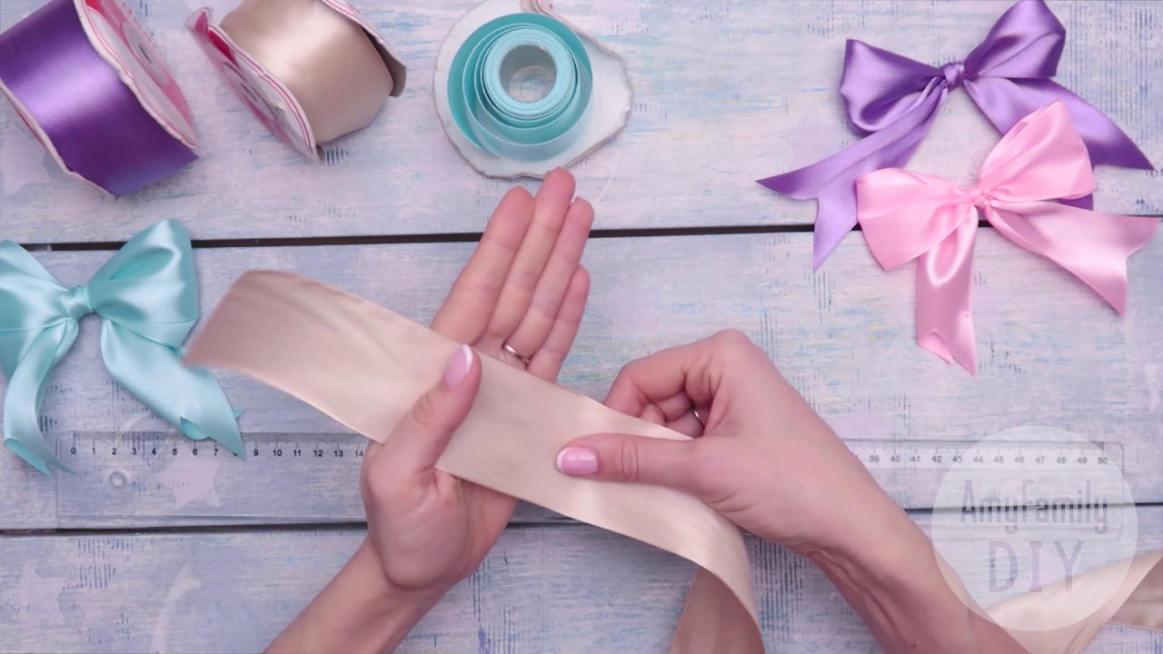 So Cute🤩!! DIY Satin Ribbon Bows🎀 Easy trick- Ribbon Bows 