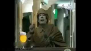 معمر القذافي و ملكة جمال ليبيا .. هههههههه