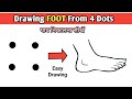 Drawing Foot From 4 Dots How To Draw Foot Step By Step Easy Foot Drawing प व बन न स ख Drawing Foot From 4 Dots How To Draw Foot Step By Step Easy Foot Drawing प व बन न स ख