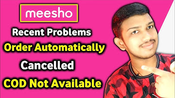Meesho Problems 🔴 Meesho Order Automatically Cancelled | Meesho COD Unavailable | TG 🔥