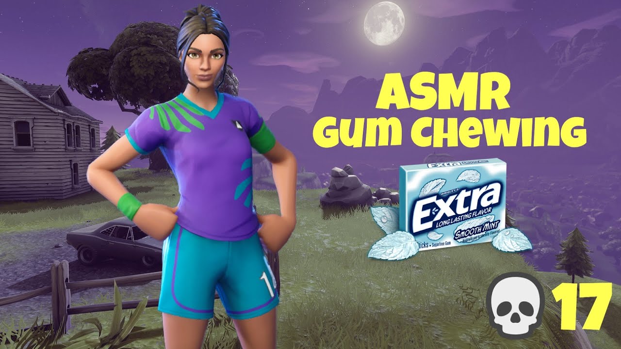 (ASMR) FORTNITE 17 KILL GAME! (Gum Chewing)