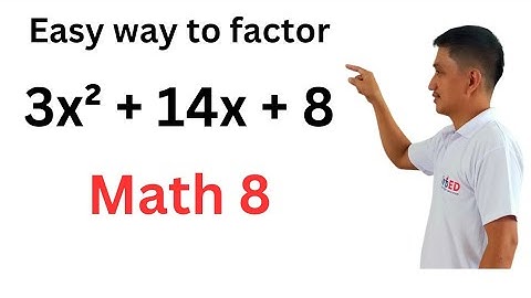 Math 8 How to factor polynomial easily #factoringpolynomials #math8 #polynomial #howtofactor