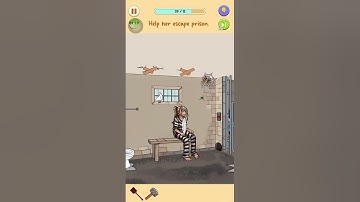 Frustrating Puzzle Game Level 13 - Help Her Escape Prison