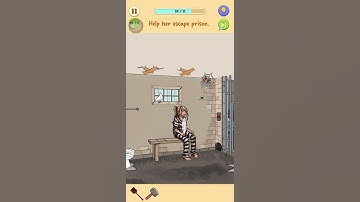 Frustrating Puzzle Game Level 13 - Help Her Escape Prison