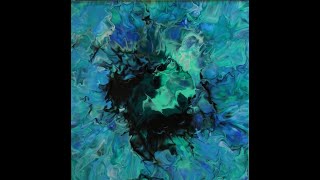 (73) Acrylic Dutch Pour Painting using Greens & Blues