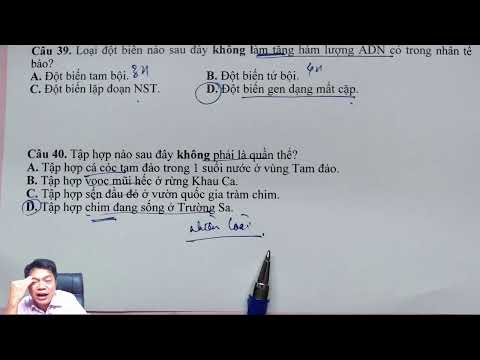 Video Chống liệt môn Sinh học (Đề số 5, 6) - 2021 - youtube